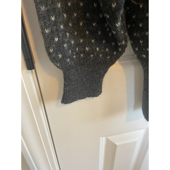 VTG Christopher & Banks Sweater Womens Small Wool Cotton Blend Geometric Striped - Picture 3 of 8